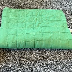 Green Quilted Twin XL Comforter
